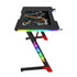 Gamax D2501 3-Sides RGB Carbon fiber Gaming Table with Mousepad - Black
