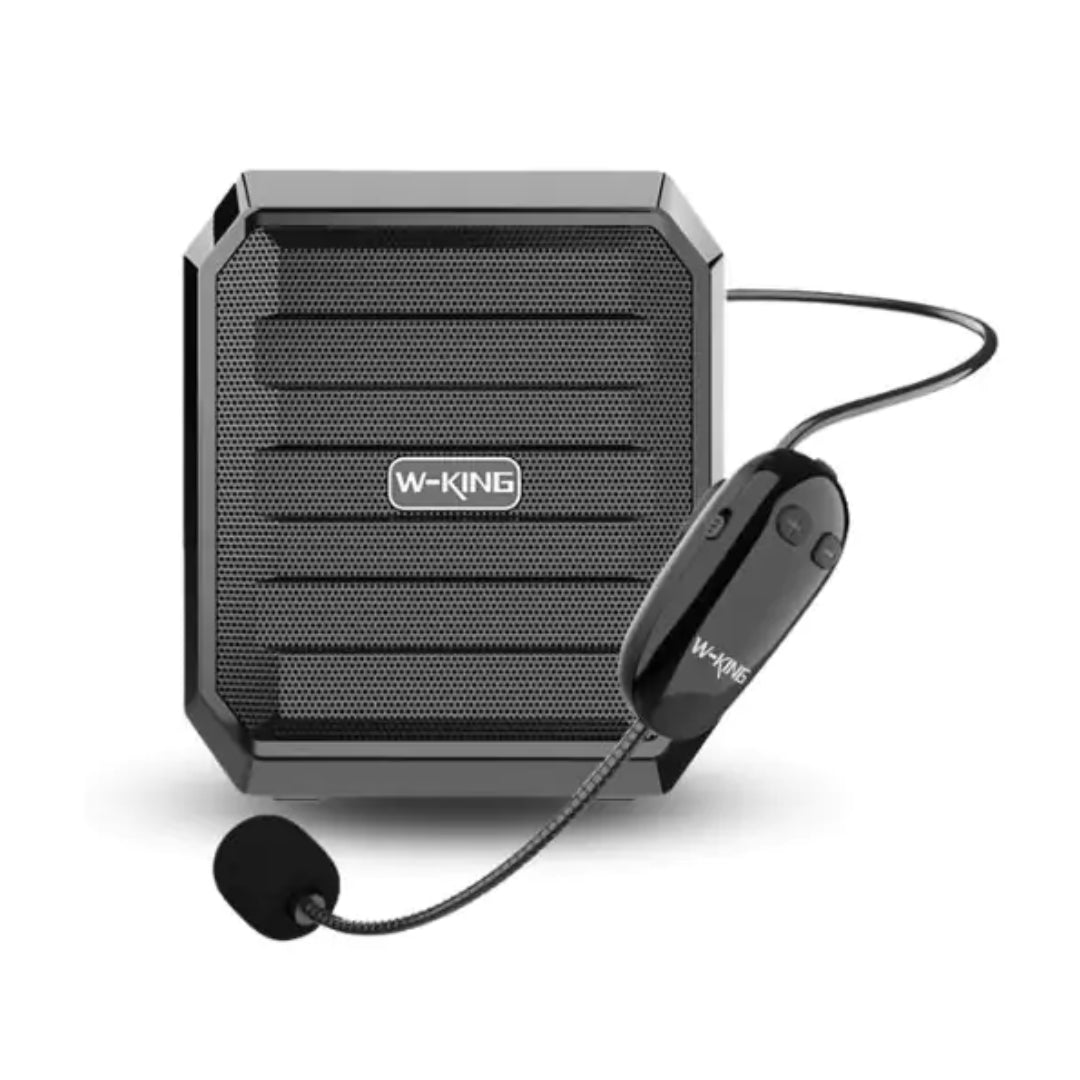 W-KING KS10 Plus Bluetooth Speaker with Wireless Microphone & Voice Amplifier + Free Wired Microphone Headset