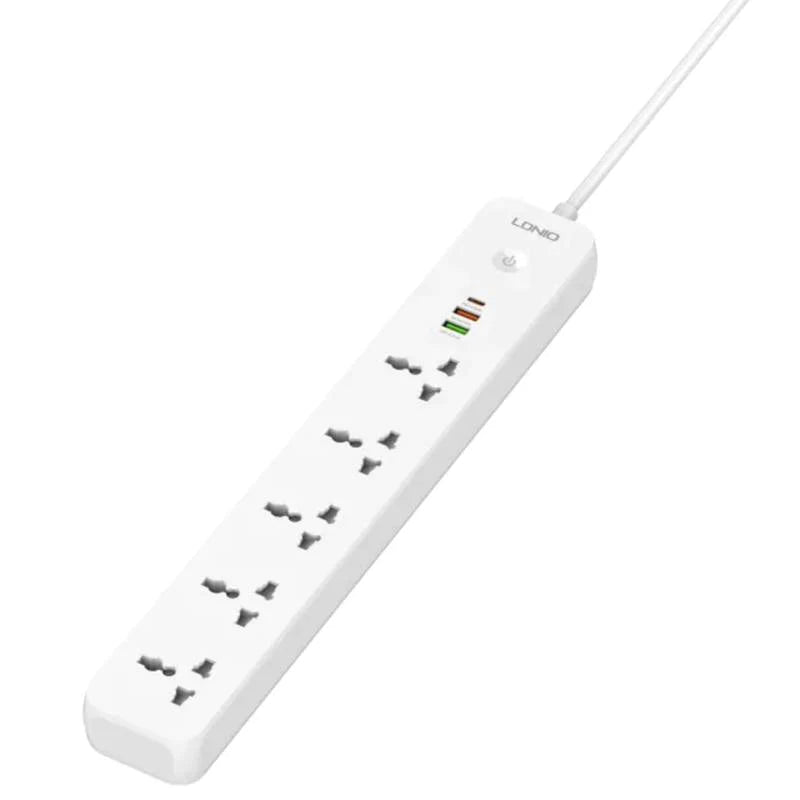 Ldnio SC5319 Power Strip With USB Charge Ports – 5 Way / USB-A / USB-C / 2500W / White