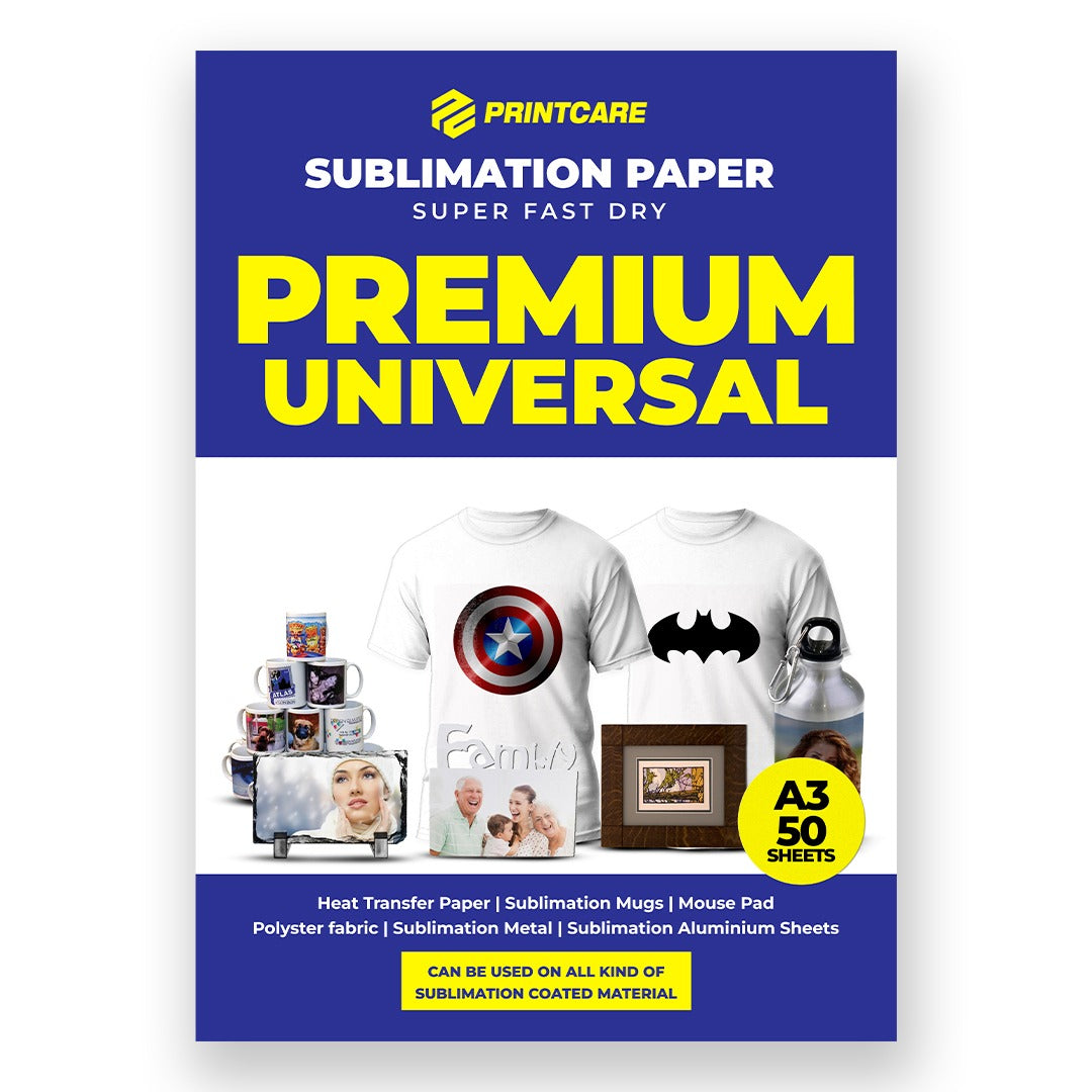 Print Care Sublimation Paper – A3/ 50 Sheets/ Premium Universal