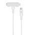 Powerology Braided Lightning to AUX 3.5mm Audio Cable 1.2m - White