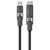 Powerology Vion 4-in-1 Charging and Data Transfer Cable - Black