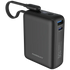 Powerology Montreal 10000mAh Power Bank with Built-in Type-C Cable - Black
