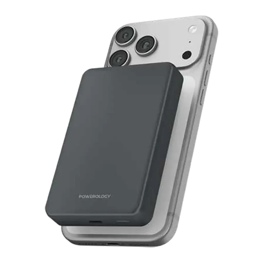 Powerology Blanc25 10000mAh MagSafe Power Bank - Grey | IT Care Kuwait