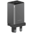 Powerology 65W GaN UK Plug Travel Adapter - Grey