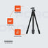 Porodo Ultra Light Aluminum Tripod -Black