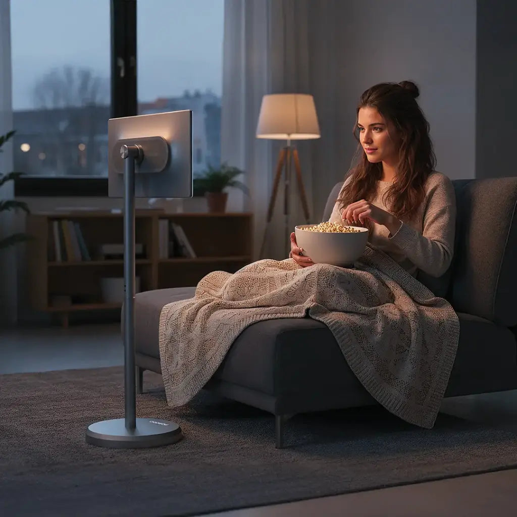 Porodo Surf 21.5" Portable Smart Monitor with 27000mAh Battery Capacity - Gray