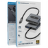 Powerology 4-in-1 USB-C Multi-Function Hub with Dual HDMI and PD 100W - Gray