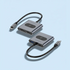 Powerology 4-in-1 USB-C Multi-Function Hub with Dual HDMI and PD 100W - Gray