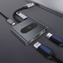 Powerology 4-in-1 USB-C Multi-Function Hub with Dual HDMI and PD 100W - Gray