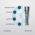 Powerology 4000mAh Waterproof LED Flashlight with Power Bank Function - Black | IT Care Kuwait