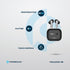 Powerology 6 Mic Hybrid ANC + ENC True Wireless Buds - Black