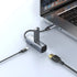 Powerology Aluminum Mini USB-C Hub with HDMI, USB 3.0 and PD 100W - Black
