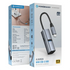 Powerology Aluminum Mini USB-C Hub with HDMI, USB 3.0 and PD 100W - Black
