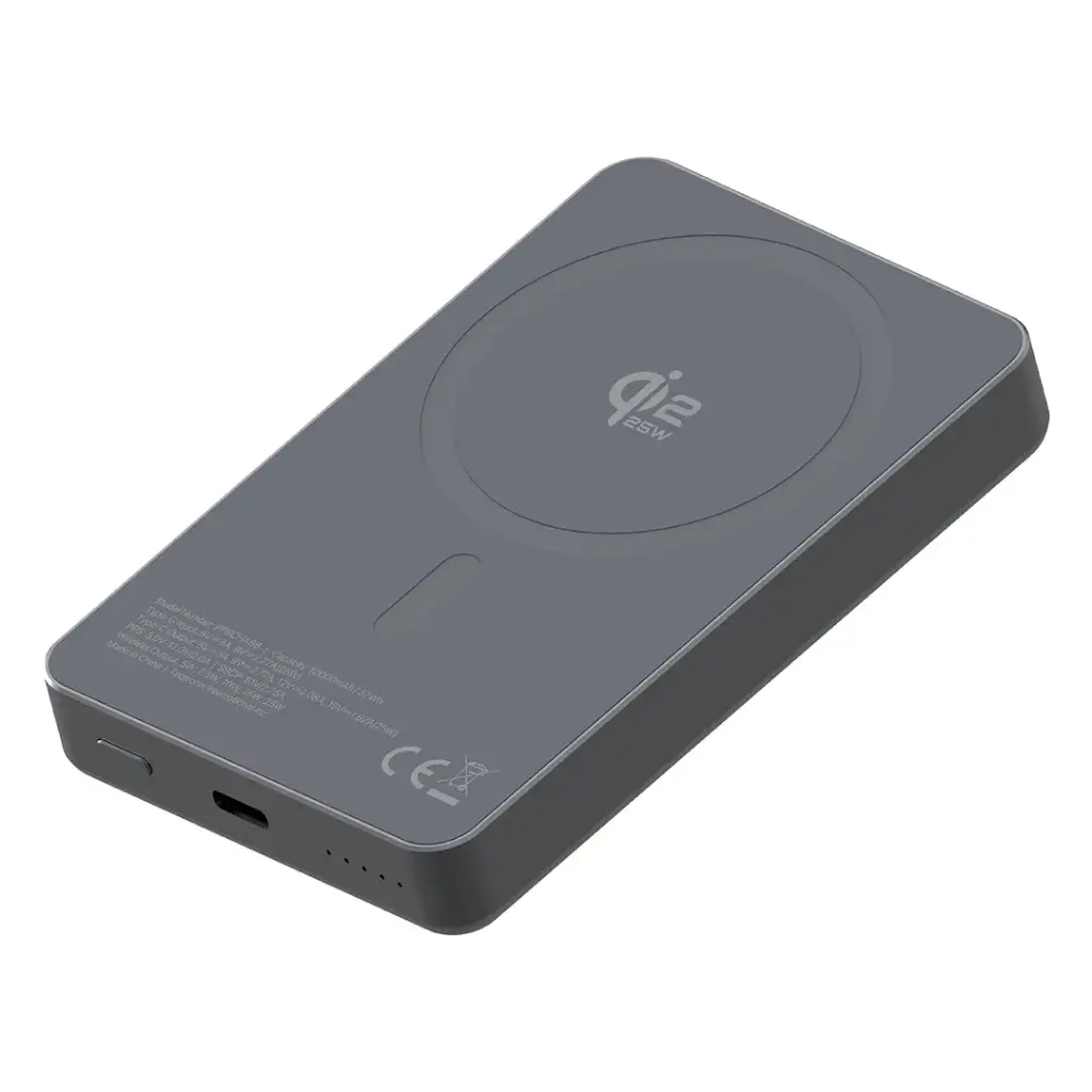 Powerology Blanc25 10000mAh MagSafe Power Bank - Grey | IT Care Kuwait