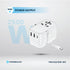 Powerology GaN Universal Charger with Retractable Type-C Cable