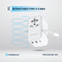 Powerology GaN Universal Charger with Retractable Type-C Cable