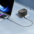 Powerology GaN Universal Charger with Retractable Type-C Cable