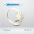 Powerology Hybrid ANC Wireless Headphones with 5 Mic ANC + ENC - Cream