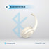 Powerology Hybrid ANC Wireless Headphones with 5 Mic ANC + ENC - Cream