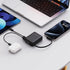 Powerology Montreal 10000mAh Power Bank with Built-in Type-C Cable - Black