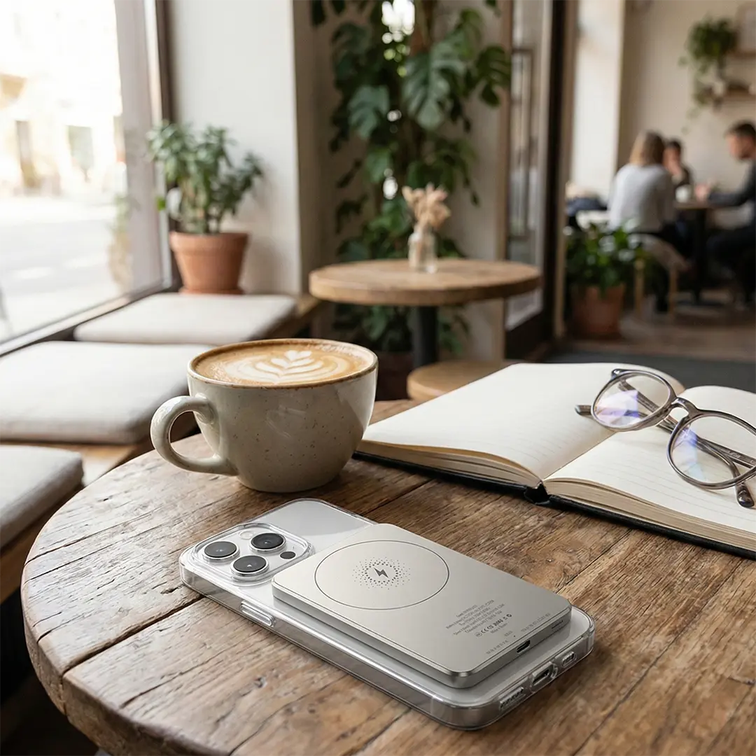 Powerology Ultra-Thin 5000mAh MagSafe Power Bank with PD 20W | IT Care Kuwait