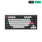 Keychron Q1 HE 75% Wireless QMK Mechanical Gaming Keyboard with Gateron Double-Rail Magnetic Switches, Knob, RGB Backlight - Carbon Black - English/Arabic