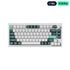 Keychron Q1 HE 75% RGB QMK Wireless Magnetic Mechanical Gaming Keyboard with Knob, Gateron Double-Rail Magnetic Nebula Switch, Shell White, English/Arabic Layout