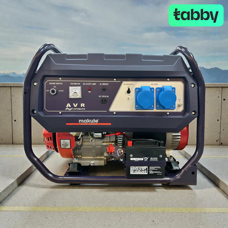 Makute QGG13001-3 9kW Petrol Generator – Electric Key Start Heavy Duty Portable Power Generator