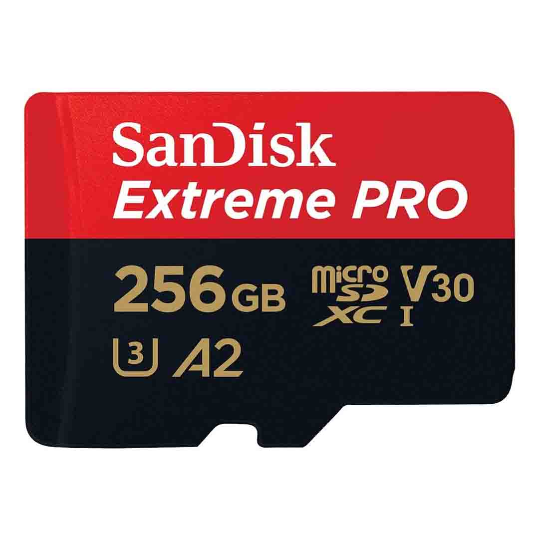 بطاقة SanDisk Extreme PRO microSDXC™ UHS-I - 256 جيجابايت/200 ميجابايت/ثانية - SDSQXCD-256G-GN6MA