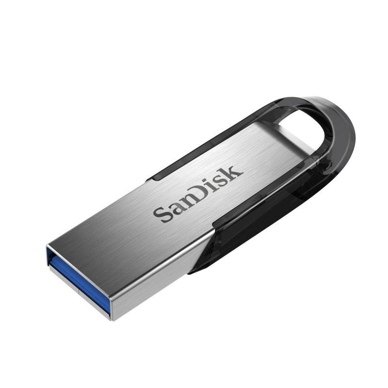محرك أقراص فلاش SanDisk Ultra Flair - سعة 64 جيجابايت / USB 3.0 / أسود وفضي 
