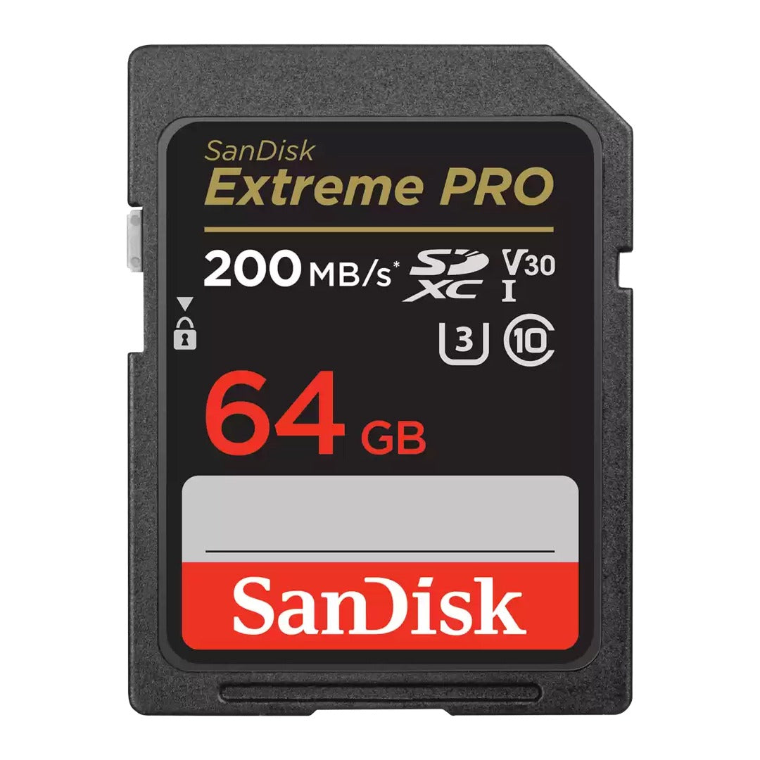 بطاقة SanDisk Extreme PRO SDXC UHS-I MicroSD – 64 جيجابايت/ 200 ميجابايت/ثانية/ بطاقة الذاكرة – SDSDXXU-064G-GN4IN