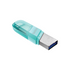 SanDisk iXpand Flash Drive Flip - 128GB / USB 3.1 Gen 1 / Lightning / Mint