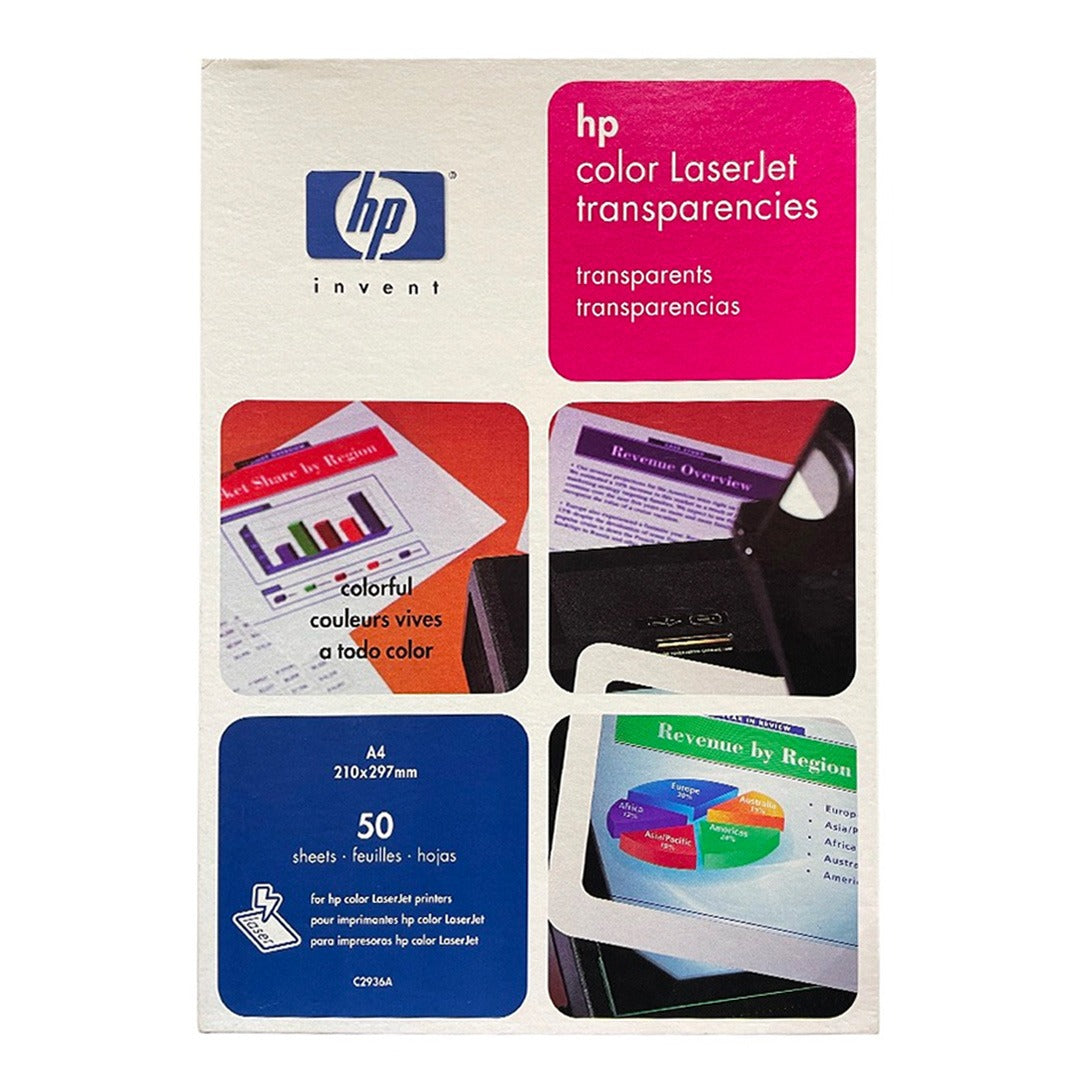 HP Transparents Transparencies – A4 / Transparent Paper / 50 Sheets