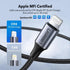 UGREEN US304 USB-C to Lightning MFi 20W PD Fast Charging Cable 1m - Silver