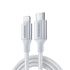 UGREEN US304 USB-C to Lightning MFi PD Fast Charging Braided Cable 1m - Silver