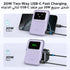 UGREEN Uno PB764 10000mAh 20W PD Qi2 15W Magnetic Wireless Power Bank - Purple