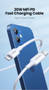 UGREEN US171 USB-C to Lightning 20W PD Fast Charging Cable 1.5m - White