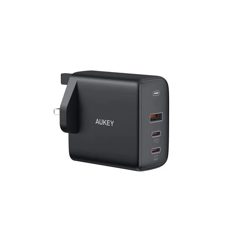 Aukey 3-Port 90W PD Wall Charger with GaN Power Tech &#8211; Black