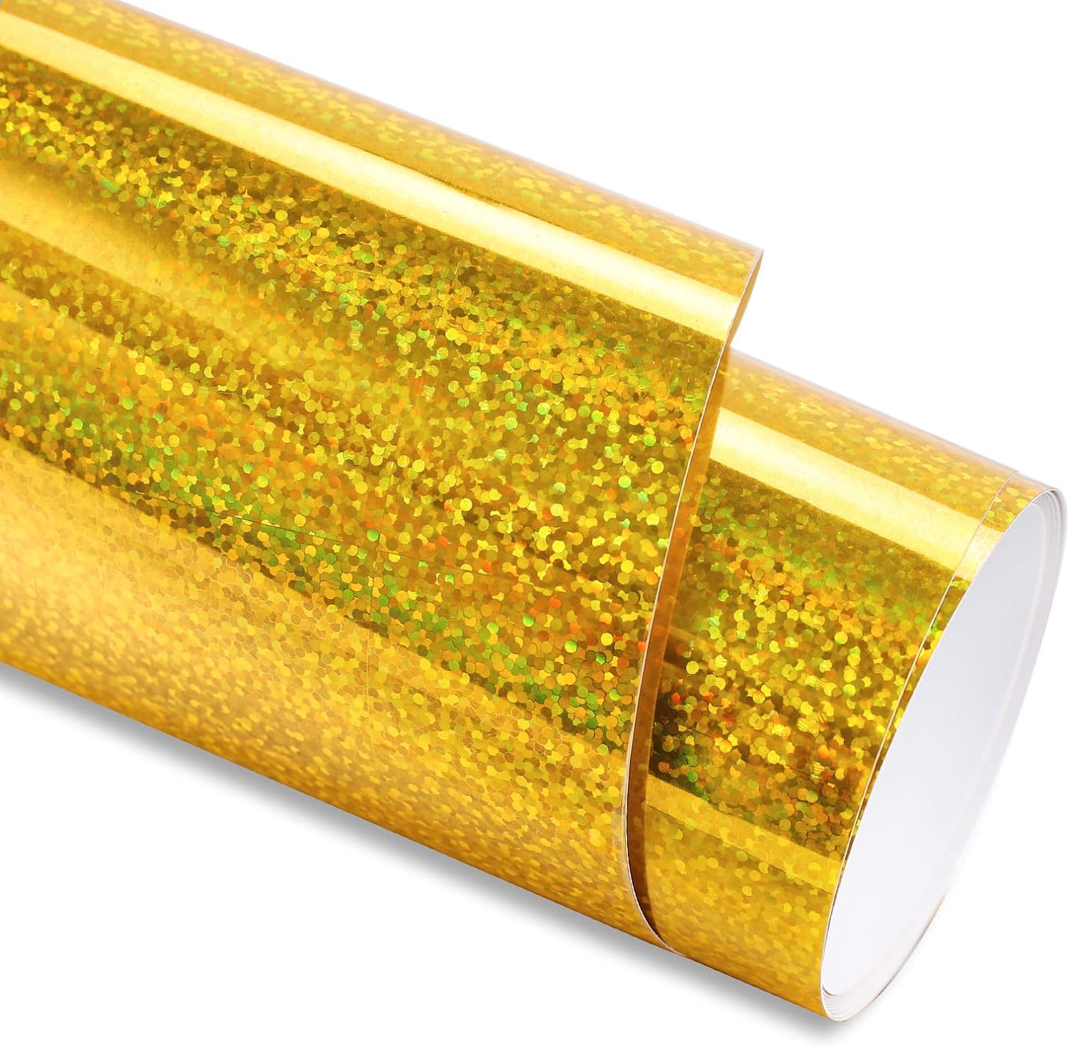 Gold Glitter Vinyl Sticker Roll (GLT11) &#8211; 50cm x 1m