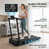 Gadgeton Smart Foldable Home Treadmill Supports Upto 110 kg - Black Grey