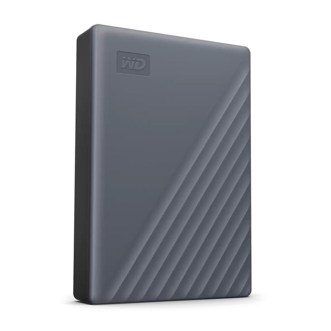 WD My Passport – 4TB / USB 3.2 Gen 1 / Work with USB-C / Silicon Grey / External Hard Drive