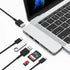 حافظة Wiwu USB Type-C 7 في 1 من الألومنيوم لجهاز Macbook-T8