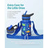Buzio Kids Water Bottle with Straw Lid and Sleeve 500ml - Dinosaur