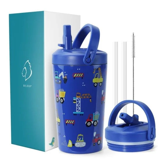 Buzio Kids Tumbler with Straw Lid 500ml - Cars | IT Care Kuwait