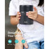Buzio Kids Stainless Steel Food Container 350ml - Black | IT Care Kuwait