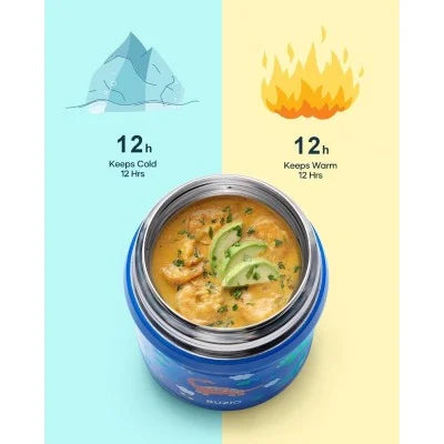 Buzio Kids Stainless Steel Food Container 350ml - Dinosaur | IT Care Kuwait