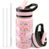 Buzio Kids Water Bottle with Straw Lid 500ml - Unicorn