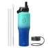 Buzio Trophy Series T-Shape Insulated Water Bottle for Car 1L - Caribbean Blue