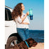 Buzio Trophy Series T-Shape Insulated Water Bottle for Car 1L - Caribbean Blue
